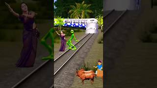 vfx funny video train speed 🚅 dome casita and girl dance shorts viralshorts trendingshorts [upl. by Nylessoj]