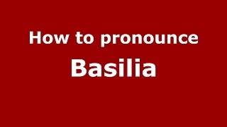 How to Pronounce Basilia  PronounceNamescom [upl. by Leiru]