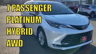 2024 Toyota Sienna Platinum AWD [upl. by Aihsotal]