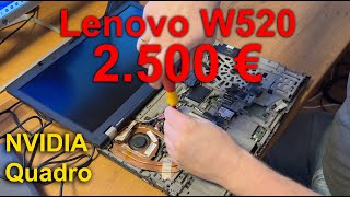 Lenovo ThinkPad W520  NVIDIA Quadro [upl. by Ettenyl]