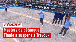 Masters pétanque  Première victoire pour Rocher après une finale à suspense face à lItalie [upl. by Anaeco283]