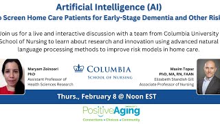 AI to Screen for EarlyStage Dementia and Other Risks [upl. by Collis761]