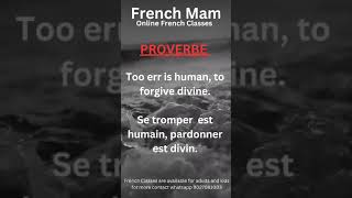 Proverbe en Français French proverbs  French proverbs with English Meaning French mam [upl. by Muhan]