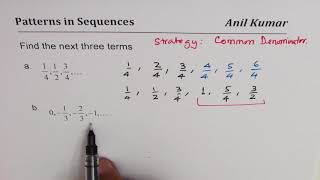 Pattern in Sequence with Fractions Find Next 3 terms [upl. by Jonati]