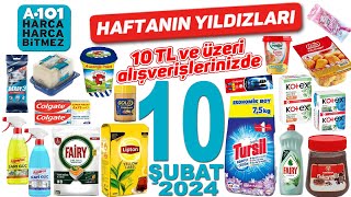 A101 10 ŞUBAT 2024 KATALOĞU  A101 BU HAFTA KAMPANYALAR İNDİRİMLER  GIDA TEMİZLİK  A101 İNDİRİMİ [upl. by Ahsekyt]