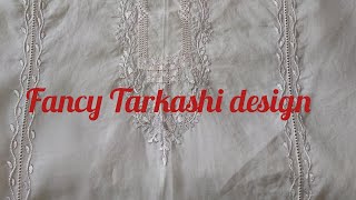 Fancy Tarkashi design  border line  Shoulder Patti design  New Tarkashi  Hand Embroidery [upl. by Floyd]