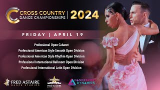 2024 CCDC Fred Astaire Ballroom Dance Competition Professional Open Divisions amp Cabaret [upl. by Fabiolas]