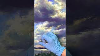 Painting Dramatic Sky with Soft Pastels short [upl. by Calva]