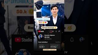 Biz 50 ming boldik🥳💥diyorbektajiyazov youtube obunaboling video music rek top [upl. by Angele]