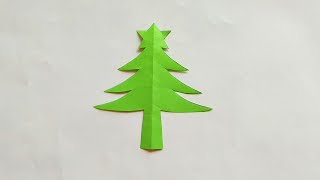 Super easy paper cuttingchristmas tree [upl. by Cornie]