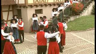 FOLKLORE ALSACIEN avec la DANSE des MARAICHERS [upl. by Hardy]