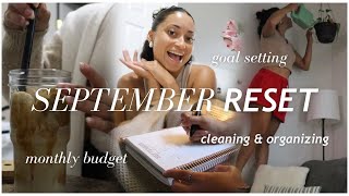 SEPTEMBER RESET 2024 monthly budget goal setting amp and cleaning [upl. by Voleta]