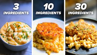 3Ingredient vs 10Ingredient vs 30Ingredient Mac Nquot Cheese [upl. by Amadus961]