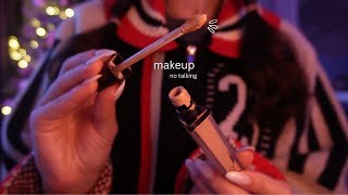 ASMR  no talking  doing your makeup 💞 [upl. by Beora]