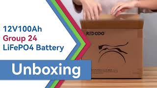 Unboxing Video of Redodo 12V 100Ah Group 24 Battery [upl. by Ahsiakal]