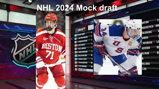 NHL 2024 Mock Draft And Crazy Lottery Simulation [upl. by Coshow]