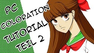 Manga Zeichnen Tutorial PC Coloration Teil 2 Schatten [upl. by Maurise]