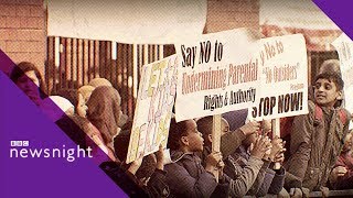 LGBT lessons row Protesters banned from school  BBC Newsnight [upl. by Lundin894]