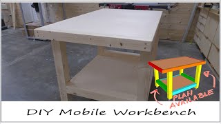 DIY Mobile Workbench  Woodworking [upl. by Quenna529]