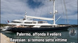 Palermo affonda il veliero Bayesian si temono sette vittime [upl. by Lotti]