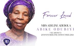 SERVICE SONGS FOR MRS ADLINE ADEBOLA ABIKE ODUBIYI [upl. by Notlrak]