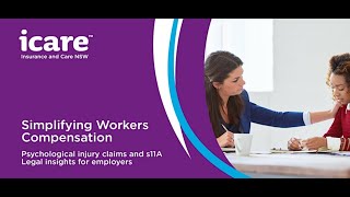 Simplifying Workers Compensation Psychological Injury Claims and s11A [upl. by Raff897]