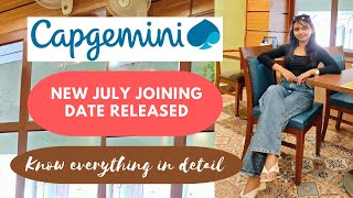 Capgemini July Joining Date for Batch 2023  Capgemini New Joining Date [upl. by Anamor]