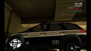 GTA SA Policia Civil de Minas gerais muita ação e troca de tiro [upl. by Yenatirb578]