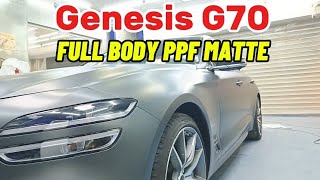 GENESIS G70 Full Body Ppf Matte [upl. by Ayitahs]