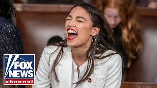 OcasioCortez mocked for accent at Sharpton event [upl. by Ardeahp761]