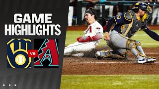 Brewers vs DBacks Game Highlights 91524  MLB Highlights [upl. by Nabala]