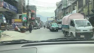 driving through Mingora city on the ordinary day Swat district Pakistan [upl. by Mert]