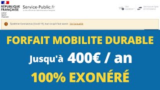 Forfait Mobilités Durables FMD  comment ça marche [upl. by Stockwell]