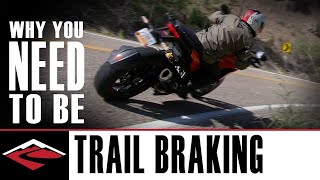 Why You Need to Be Trail Braking  Motorcycle Trail Braking Explained [upl. by Pauline818]