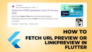 Flutter Fetch Preview From Link or URL [upl. by Encrata]