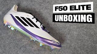 adidas F50 Elite FG Messi Triunfo Estellar Pack Unboxing 4K  IE9063 [upl. by Ilse]