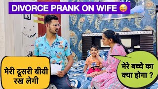 Divorce Prank On Wife  Prank Gone Wrong 😜  Divorce Prank  Prank On wife  Indian Prank  Ashwani [upl. by Tilney]