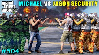 Michael Powerful Fight With Jason  Gta V Gameplay [upl. by Helfant]