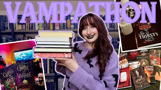 Reading Vampire Books for a Week  VAMPATHON VLOG [upl. by Mak]