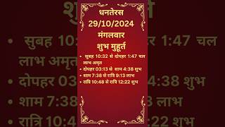 Todays shubh muhurat Chogadiya Aaj ke shubh muhurat choghadiya shorts ytviral dhanters [upl. by Tristis]