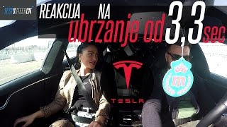 REAKCIJA NA UBRZANJE TESLE MODEL S  33 sec do 100kmh [upl. by Lladnor]