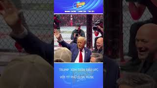 Trump tham dự trận đấu UFC ở New York với Musk  Quốc tế 24h [upl. by Ynnaf223]