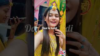 Dost ki haldi 💫💫viralvideo haldiceremony outfit yellow trending explorepage [upl. by Ninaj726]