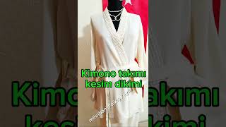 Kimono takımı kesim dikimi nasıl yapılırHow to cut and sew a kimono set [upl. by Jegar]