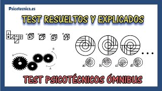 📋 Test psicotécnicos ómnibus resueltos  con 20 ejercicios con respuestas y explicados [upl. by Stultz]