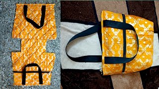 Bag Banane Ka Tarika  Hand Bag Cutting And Stitching ll Diy hand bag  bag  shopping amp travel bag [upl. by Paryavi]