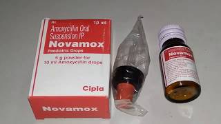 Novamox Drops Use in Hindi II Best Antibaotic Drops For Children II [upl. by Misty414]