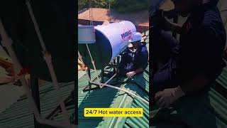 Solar Water Heater Installation [upl. by Davidoff787]