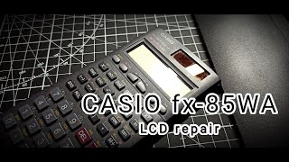 CASIO fx85WA calculator fast LCD screen repair [upl. by Yecrad]