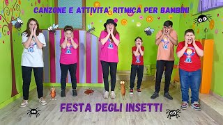 CANZONE E ATTIVITA RITMICA SUGLI INSETTI PER INFANZIA E PRIMARIAquotFESTA DEGLI INSETTIquot [upl. by Arihppas899]